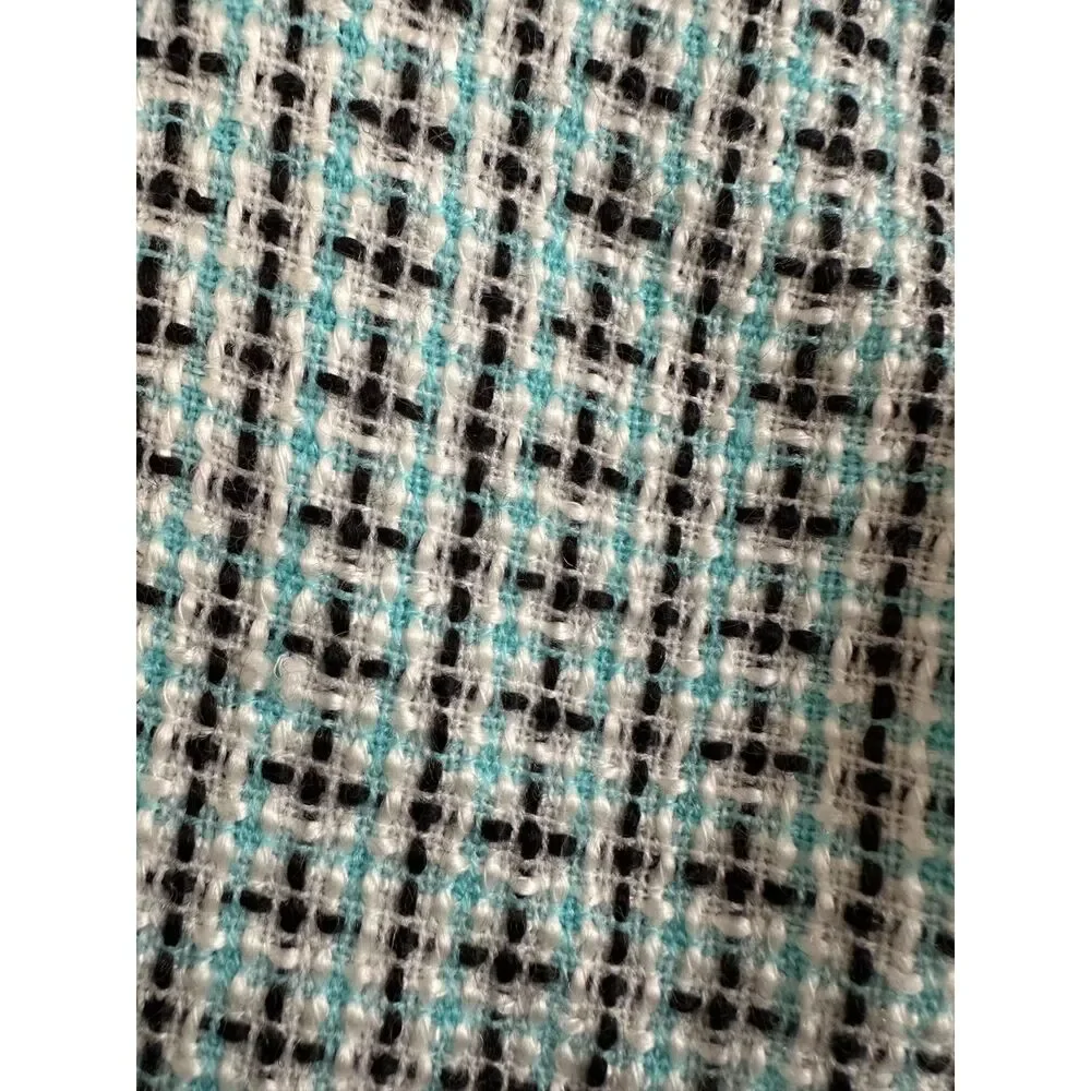 Vintage Y2k She's The 1 Sky Blue Tweed Button Wrap Short Skirt size Juniors 5